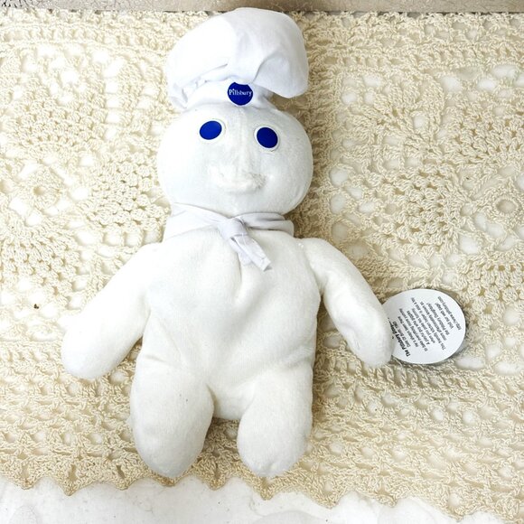 1997 Pillsbury Doughboy Plush Beanie Dakin Beanbag Doll - 8 “ tall – Vintage - Picture 2 of 8